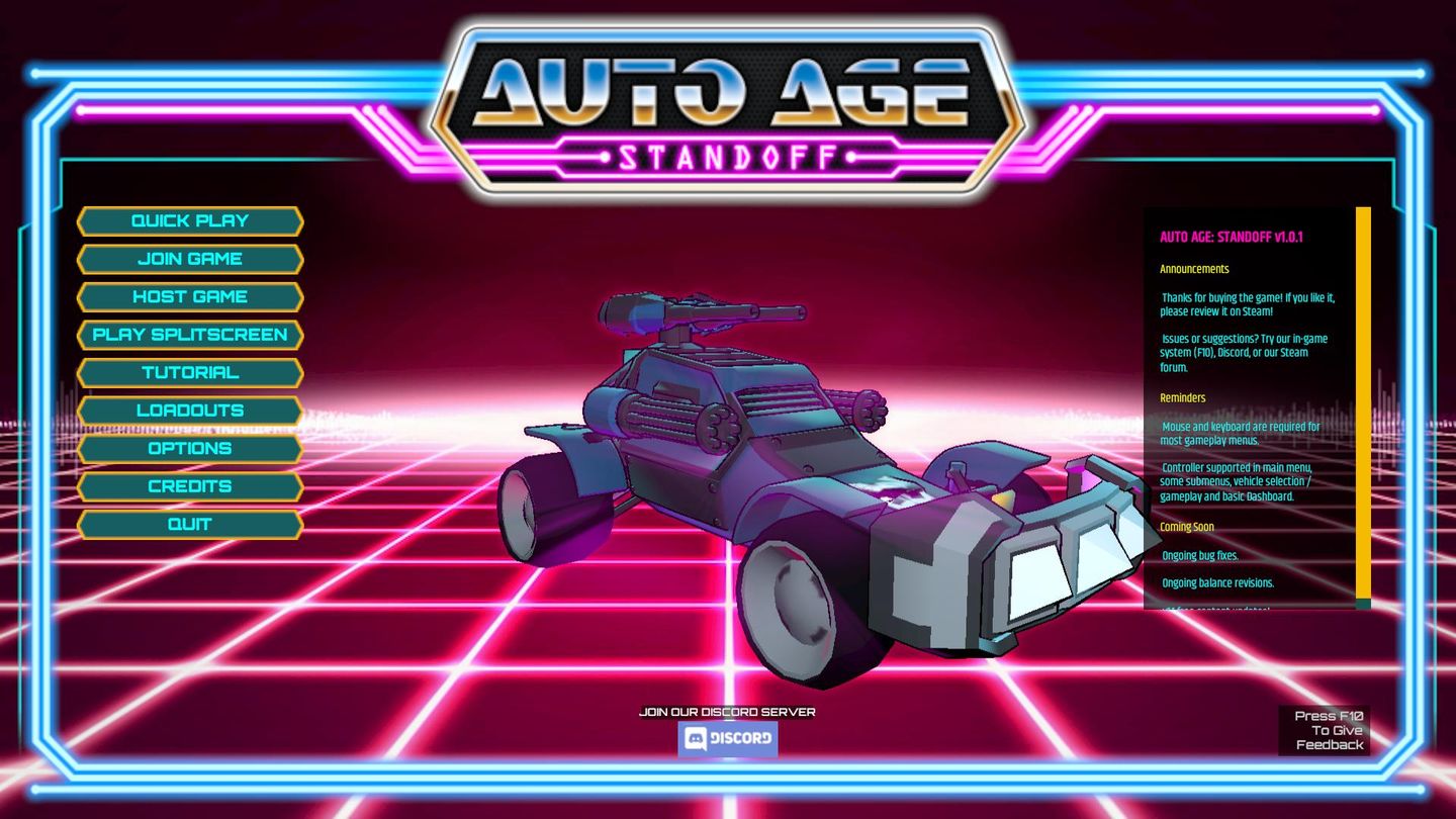 Auto Age : Standoff. Véhicules armés version 1980 du futur