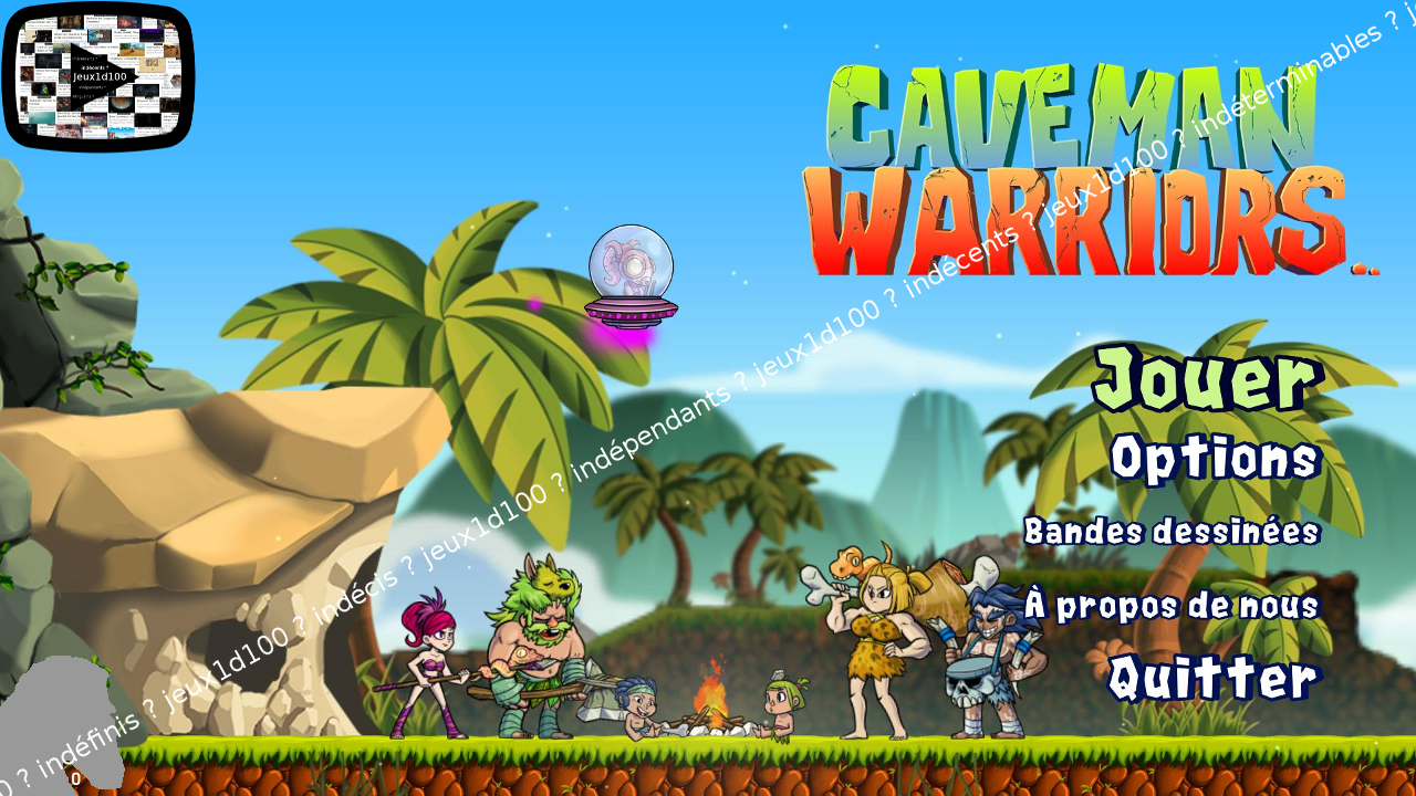 Caveman Warriors. Plateforme des cavernes